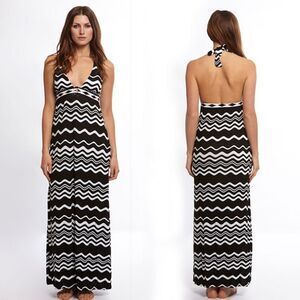 La Blanca Striped Low V Halter
